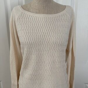 Loft Elegant Cream Sweater